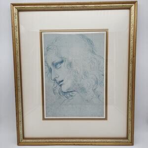Leonardo Da Vinci Study for the Last Supper James Framed Giclee Art Print 19x16